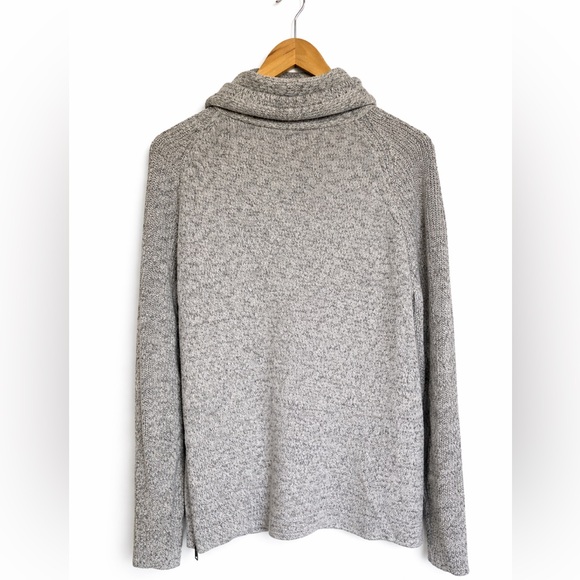 Express Gray Marled Cowl Neck Sweater Men’s Medium - Picture 3 of 5